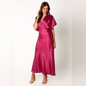 Petal & Pup Ricki Maxi Dress in Magenta-NWT